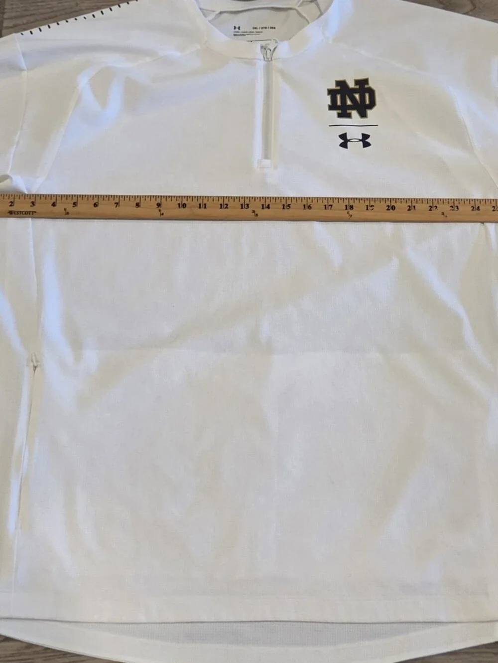 NWT Under Armour Quarter-Zip Pullover Performance Jacket - Size 3XL - White
